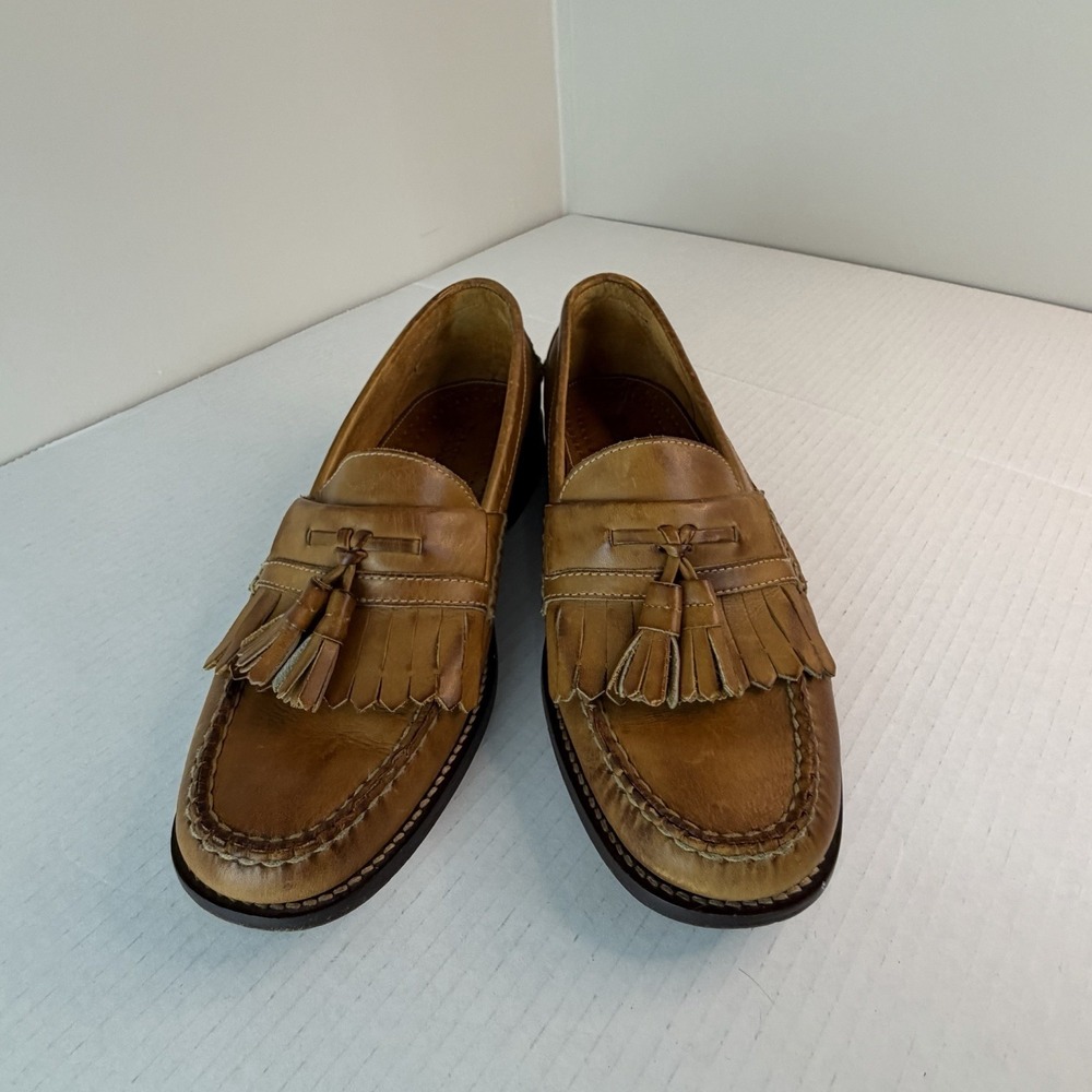 G.H. Bass‎ Dane Amazonas Keltie Leather Tan Men's Loafer Shoe 9M
